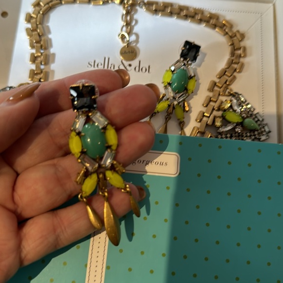 Stella & Sot Set-Necklace, matching bracelet, earrings (2 in 1) multi coloured - Picture 3 of 8